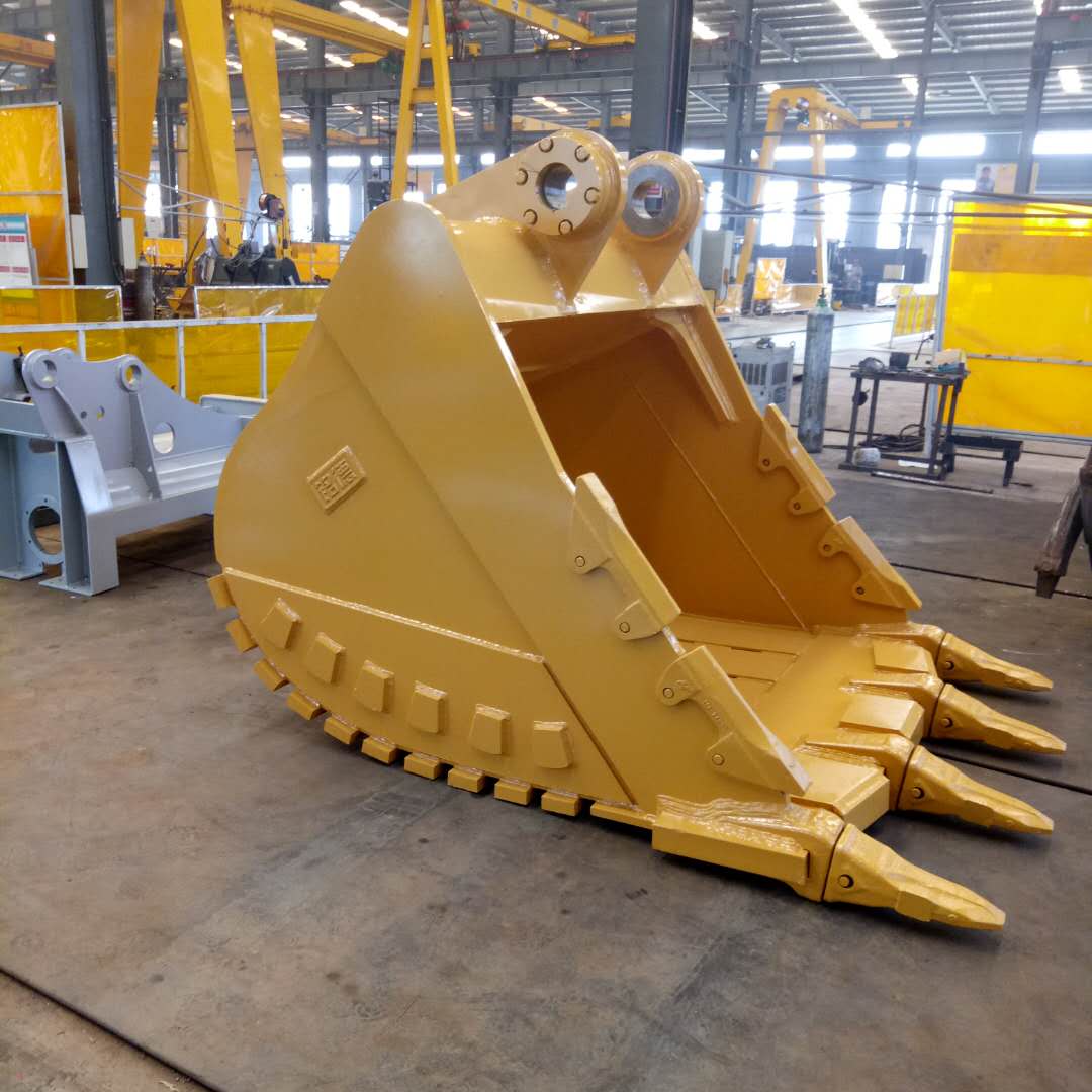 礦山設備 挖掘機挖斗鏟斗制作 卡特349鉤機2.9方標準巖石斗 交貨及時_